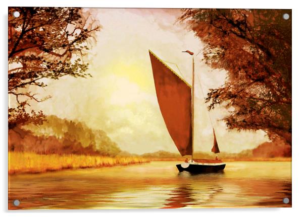 The Wherry Albion Acrylic by Valerie Anne Kelly