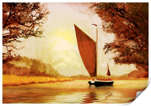 The Wherry Albion Print by Valerie Anne Kelly