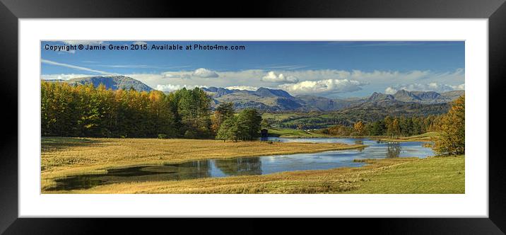  Wise Een Tarn in Autumn Framed Mounted Print by Jamie Green