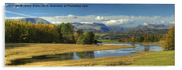  Wise Een Tarn in Autumn Acrylic by Jamie Green