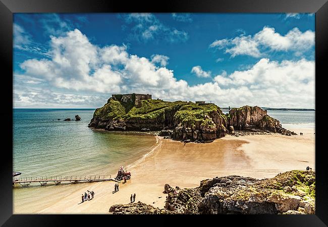 St Catherines Island Tenby Framed Print by Steve Purnell