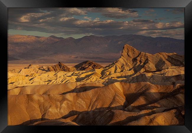 Sunrise at Zabriskie Point Framed Print by Thomas Schaeffer