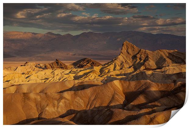 Sunrise at Zabriskie Point Print by Thomas Schaeffer