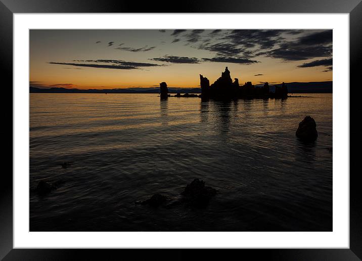 Sunrise at Mono Lake Framed Mounted Print by Thomas Schaeffer