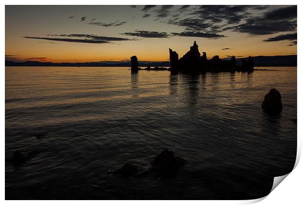 Sunrise at Mono Lake Print by Thomas Schaeffer