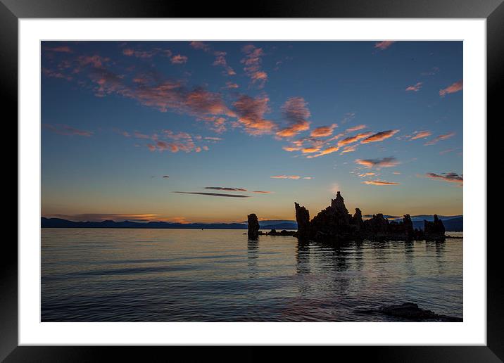 Sunrise at Mono Lake Framed Mounted Print by Thomas Schaeffer