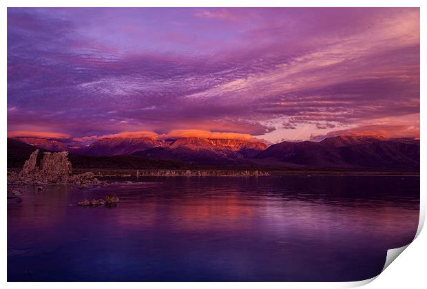 Sunrise at Mono Lake Print by Thomas Schaeffer