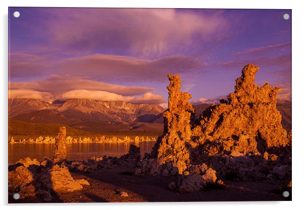 Sunrise at Mono Lake Acrylic by Thomas Schaeffer