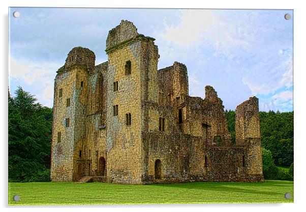 Old Wardour Castle Acrylic by Dave Windsor