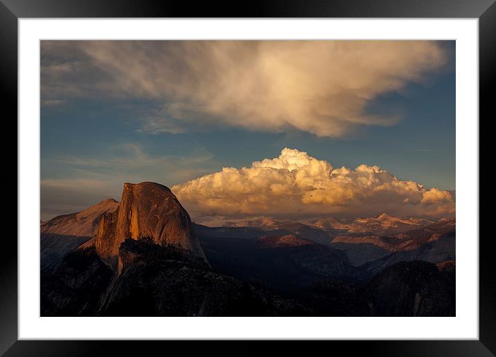 Sunset at Glacier Point Framed Mounted Print by Thomas Schaeffer