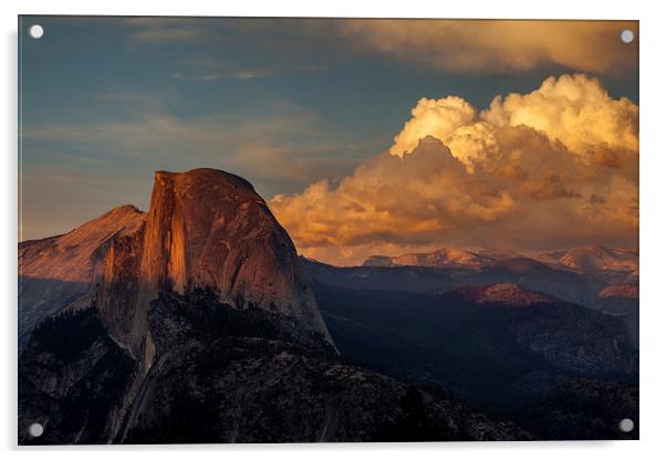 Sunset at Glacier Point Acrylic by Thomas Schaeffer