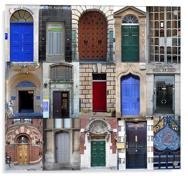  Bristol Doorways Acrylic by Craig Williams