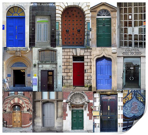  Bristol Doorways Print by Craig Williams