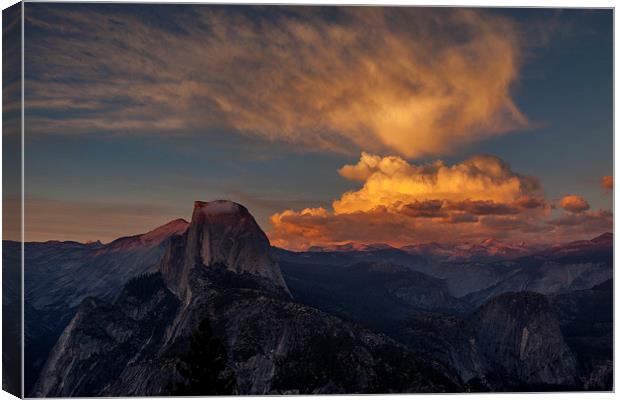 Sunset at Glacier Point Canvas Print by Thomas Schaeffer