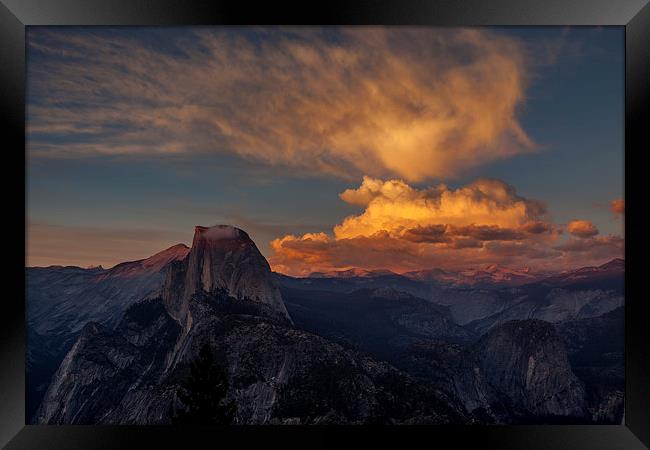 Sunset at Glacier Point Framed Print by Thomas Schaeffer