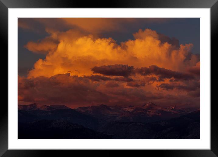 Sunset at Glacier Point Framed Mounted Print by Thomas Schaeffer