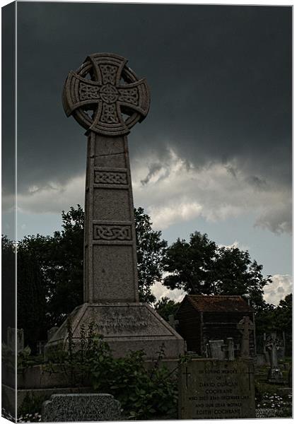 Celtic Cross Canvas Print by Dave Windsor