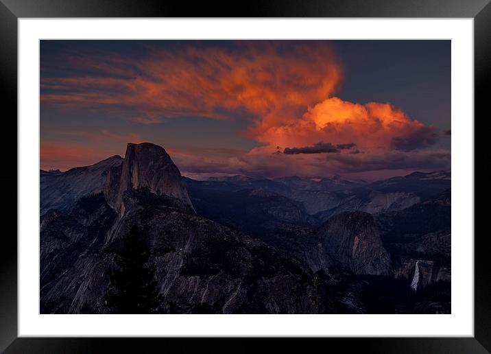 Sunset at Glacier Point Framed Mounted Print by Thomas Schaeffer