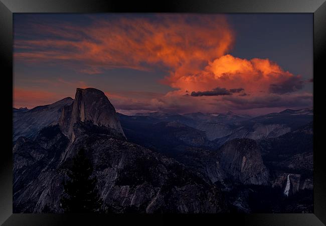 Sunset at Glacier Point Framed Print by Thomas Schaeffer