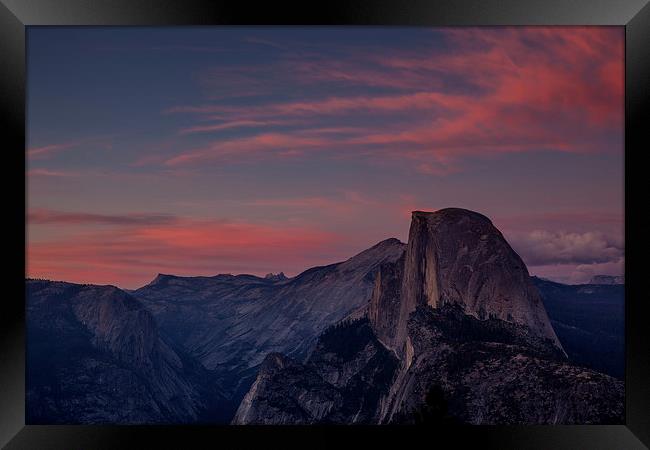 Sunset at Glacier Point Framed Print by Thomas Schaeffer