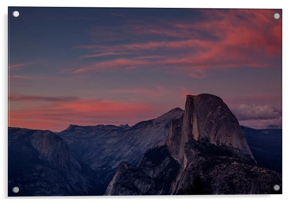 Sunset at Glacier Point Acrylic by Thomas Schaeffer