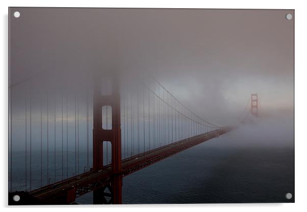 Golden Gate Bridge View from Marin Acrylic by Thomas Schaeffer