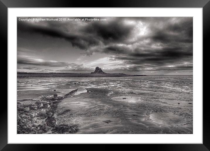 Lindisfarne Framed Mounted Print by Andrew Warhurst