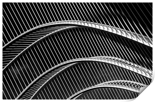 Arching steel pattern Print by Stephen Giles
