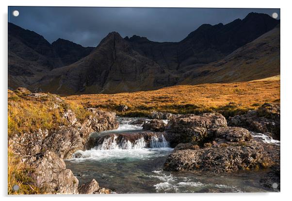  Dramatic light, Isle of Skye Acrylic by Andrew Kearton