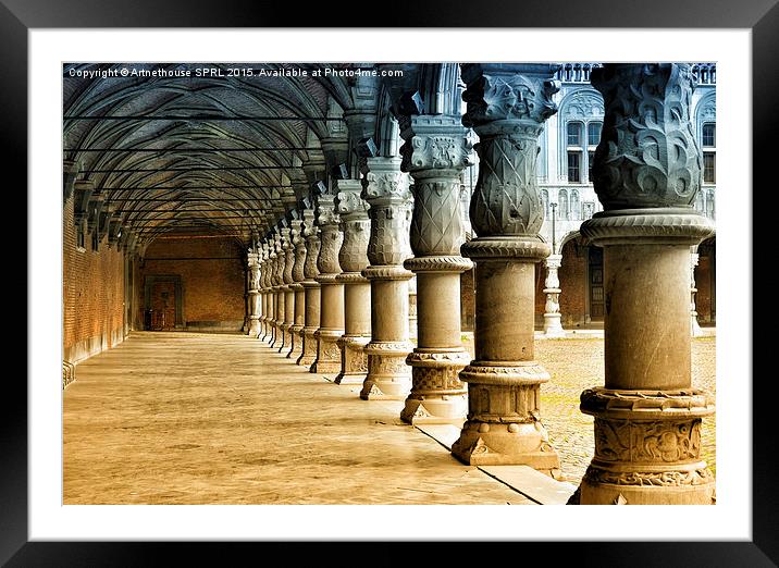  Medieval passage Framed Mounted Print by Artnethouse SPRL