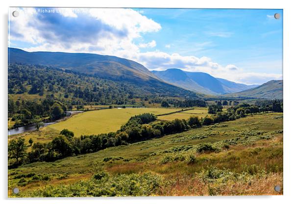 Glen Lyon in the Highlands Acrylic by Richard Long