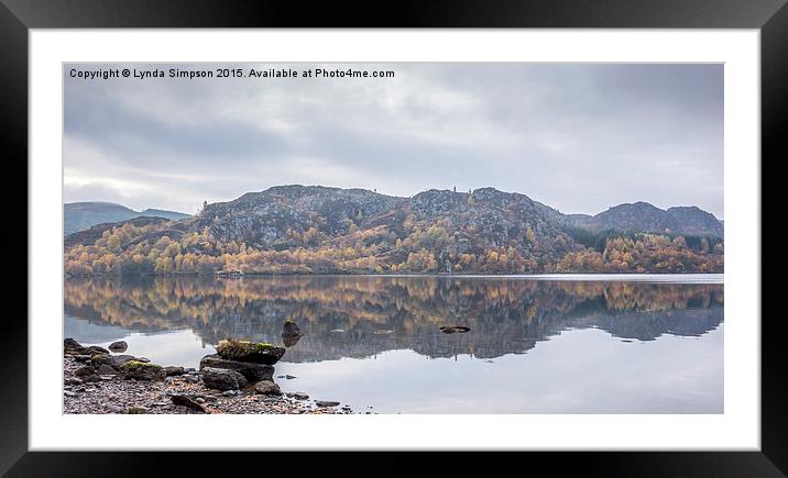  Loch Duntelchaig Framed Mounted Print by Lynda Simpson