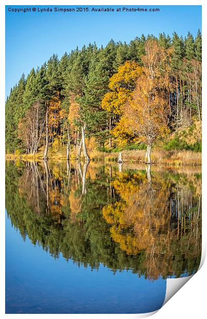  Loch Pityoulish Print by Lynda Simpson