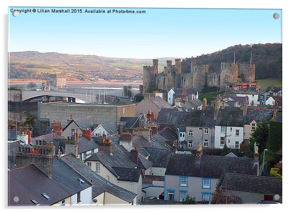  Conwy Castle. Wales. Acrylic by Lilian Marshall