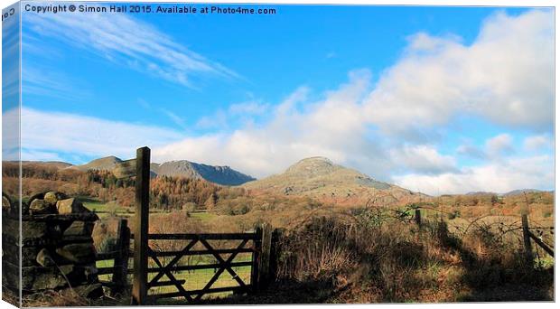  Coniston Old Man Canvas Print by Simon Hall