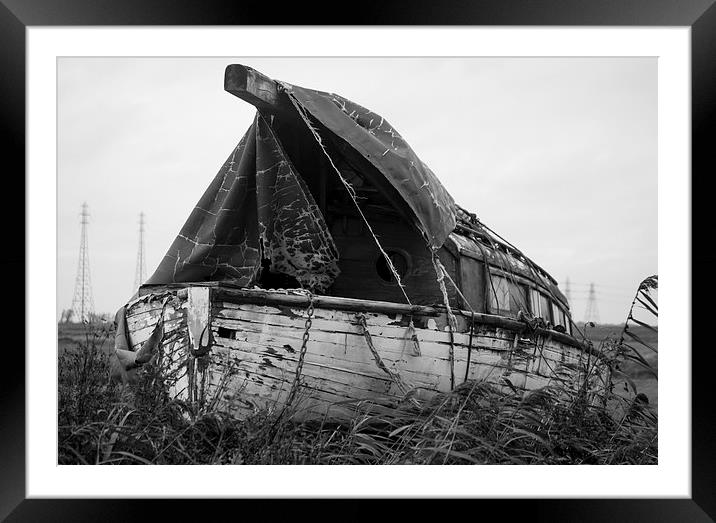  The Boat Graveyard Framed Mounted Print by angie hackett