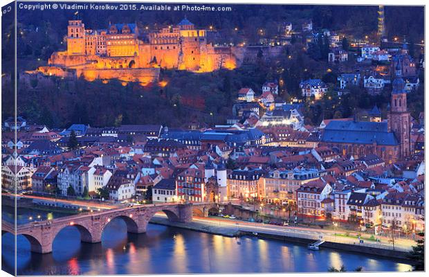   Heidelberg Castle Canvas Print by Vladimir Korolkov