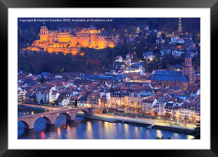   Heidelberg Castle Framed Mounted Print by Vladimir Korolkov