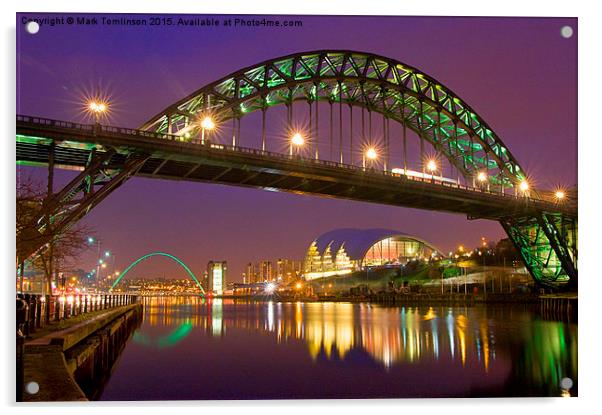  Tyne Bridge, Newcastle Acrylic by Mark Tomlinson