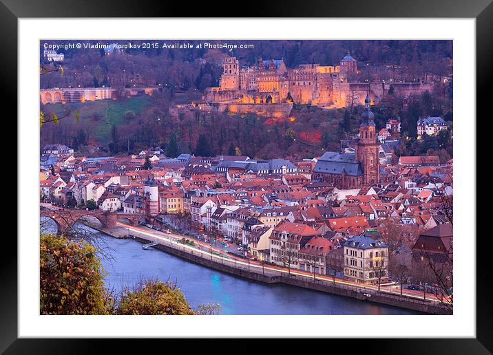  Altstadt Heidelberg Framed Mounted Print by Vladimir Korolkov