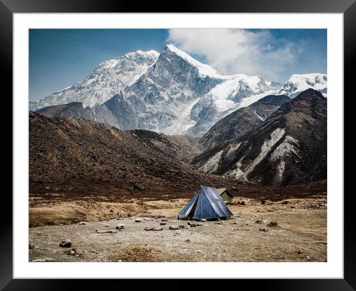  Base Camp Framed Mounted Print by Brent Olson