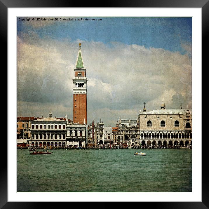  Venice Framed Mounted Print by LIZ Alderdice