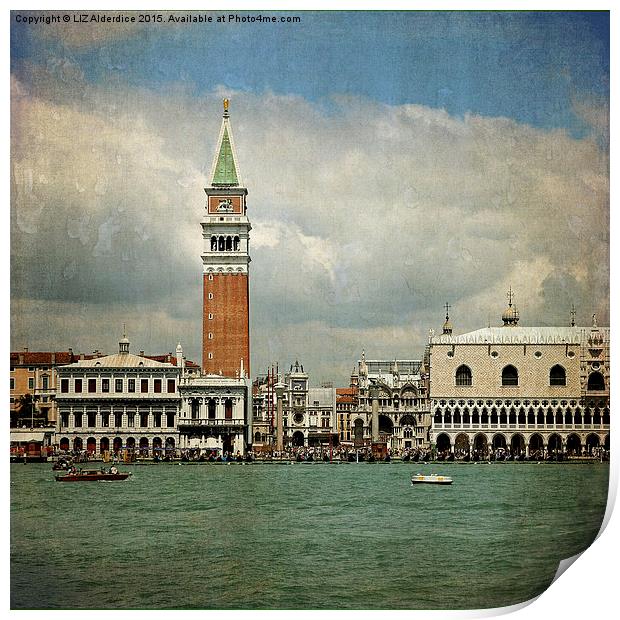  Venice Print by LIZ Alderdice