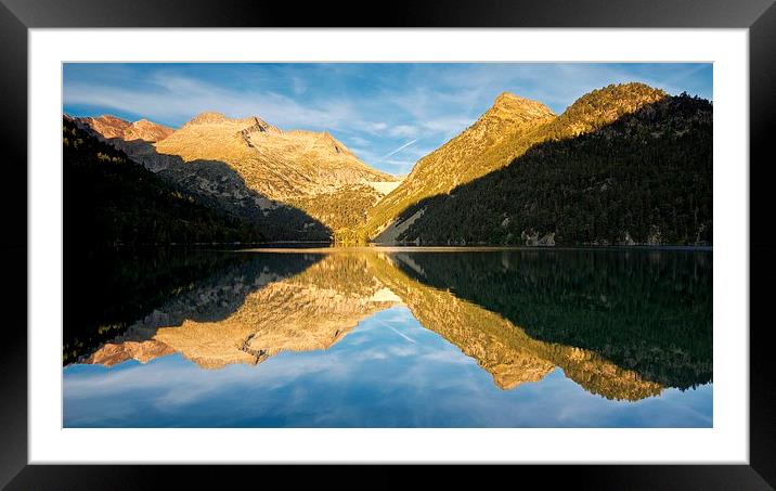  Lac D'Oredeon golden light Framed Mounted Print by Stephen Taylor