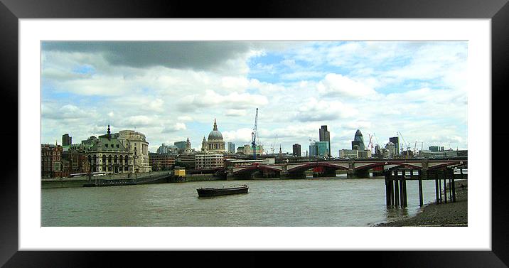 City of London Skyline - August 2009 Framed Mounted Print by Chris Day