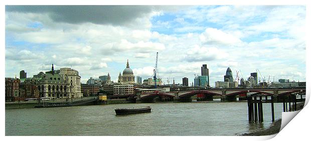 City of London Skyline - August 2009 Print by Chris Day