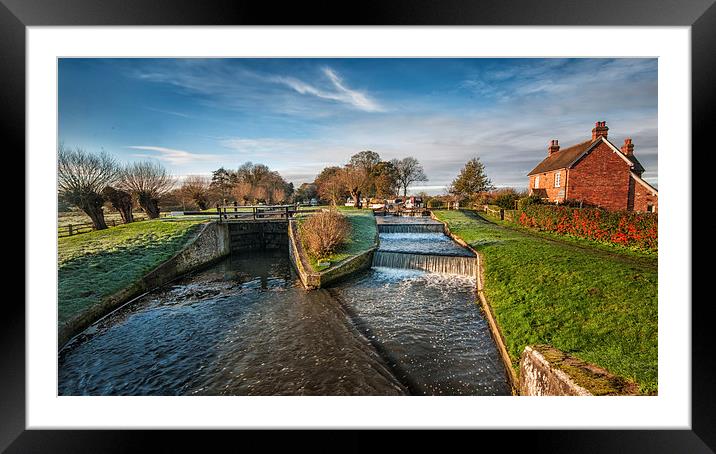  Papercourt Lock in Ripley Framed Mounted Print by Colin Evans