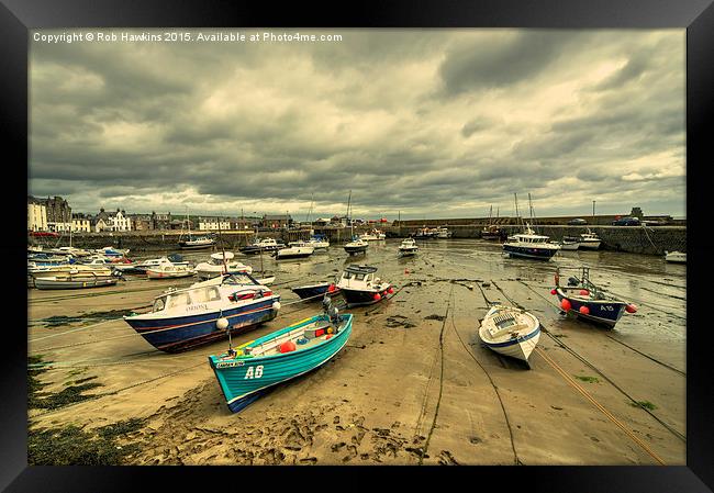  Stonehaven Harbour  Framed Print by Rob Hawkins