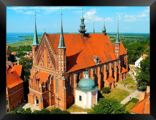  Frombork Cathedral Framed Print by Gisela Scheffbuch