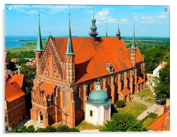  Frombork Cathedral Acrylic by Gisela Scheffbuch